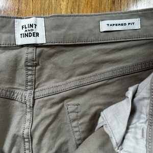 Flint & Tinder tapered fit khaki chinos